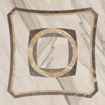 Вставка ColiseumGres интарсио Портофино белый лаппатир. 45x45