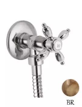 Запорный вентиль бронза, ручка бронза Cezares Nostalgia NOSTALGIA-VL-02