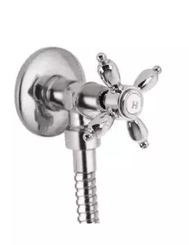 Запорный вентиль хром, ручка хром Cezares Nostalgia NOSTALGIA-VL-01