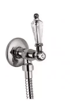 Запорный вентиль хром, ручка Swarovski Cezares Diamond DIAMOND-VL-01-Sw