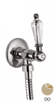 Запорный вентиль золото 24 карат, ручка Swarovski Cezares Diamond DIAMOND-VL-03/24-Sw