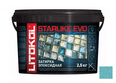 Затирка Litokol STARLIKE EVO S.320 AZZURRO CARAIBI 2,5 кг