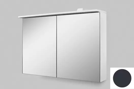 Зеркальный шкаф 100х68 см графит матовый Am.Pm Spirit V2.0 M70AMCX1001GM