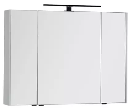 Зеркальный шкаф 100x75 см белый Aquanet Латина 00179636