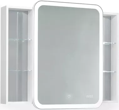 Зеркальный шкаф 100х80 см белый Jorno Bosko Bos.03.100/W