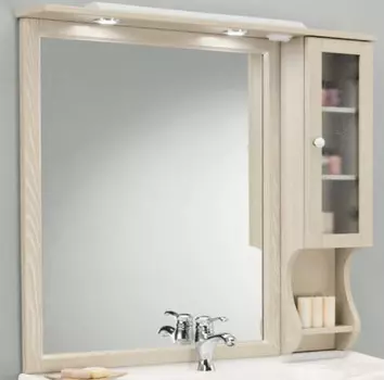 Зеркальный шкаф 102х104 см пергамон Eban Singolo DX FCPLS102DPGpergam*1