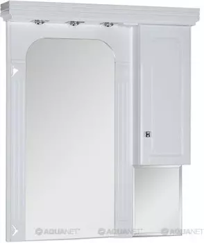 Зеркальный шкаф 106х122,4 см белый Aquanet Фредерика 00171272