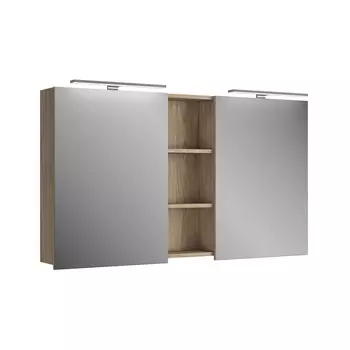 Зеркальный шкаф 125х70,3 см дуб Diborg Lande 77.3109