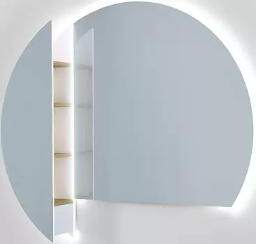 Зеркальный шкаф 139,8 см L Jorno Solis Sol.02.141/W