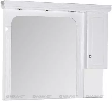Зеркальный шкаф 146х130 см белый Aquanet Фредерика 00171012