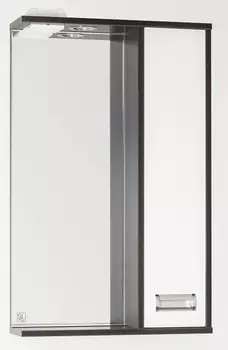 Зеркальный шкаф 50x83 см венге/белый глянец Style Line Панда Стиль ЛС-00000086