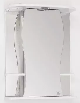 Зеркальный шкаф 55x73 см белый глянец Style Line Лорена ЛС-00000120
