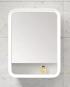 Зеркальный шкаф 55х73 см белый глянец BelBagno Prado PRADO-SPC-550-1A-BL