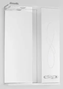 Зеркальный шкаф 55x83 см белый глянец Style Line Венеция ЛС-00000261