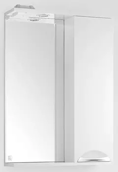 Зеркальный шкаф 55x83 см белый глянец Style Line Жасмин ЛС-00000039