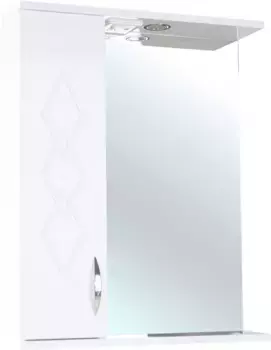 Зеркальный шкаф 55x72,2 см белый глянец L Bellezza Элеганс 4618608522013