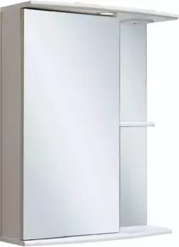 Зеркальный шкаф 55x75 см белый L Runo Николь 00000000037