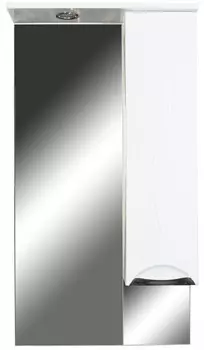 Зеркальный шкаф 57х108 см белый глянец Orange Глория Gl-60ZS