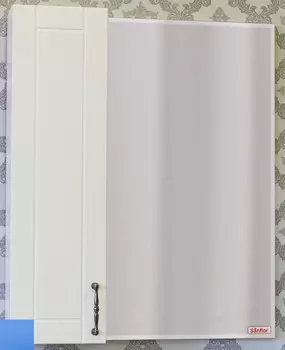 Зеркальный шкаф 59,6x71 см голубой матовый L Sanflor Глория C000005828