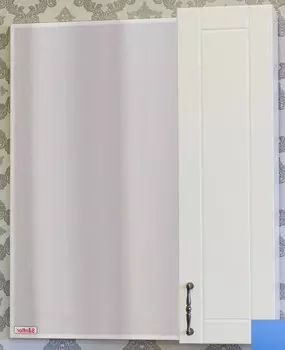 Зеркальный шкаф 59,6x71 см голубой матовый R Sanflor Глория C000005687