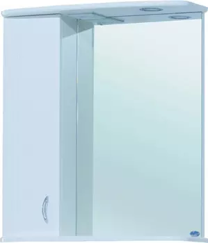 Зеркальный шкаф 60x72 см белый глянец L Bellezza Астра 4614909002018
