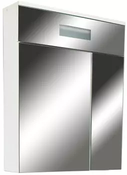 Зеркальный шкаф 60х73 см белый глянец Orange Таис Ta-60ZSW