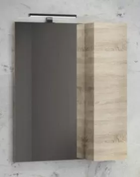 Зеркальный шкаф 60x80 см дуб сонома Comforty Тромсе 00004142221