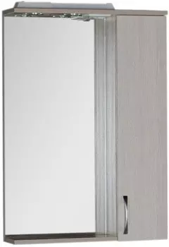 Зеркальный шкаф 60х87 см с подсветкой светлый дуб Aquanet Донна 00168928