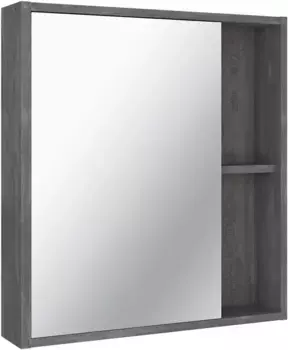 Зеркальный шкаф 60x65 см железный камень L/R Runo Эко 00-00001325
