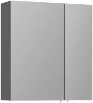 Зеркальный шкаф 60x66 см антрацит матовый L ORKA Likya 3006917