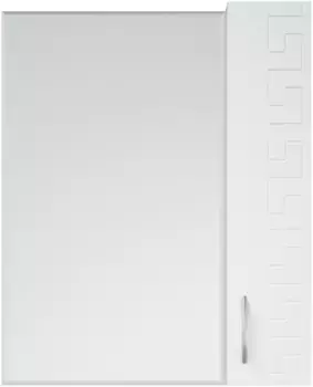 Зеркальный шкаф 60x70 см белый глянец/белый матовый R Corozo Олимп SD-00000653