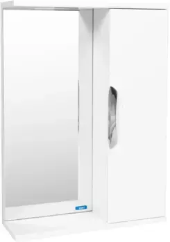 Зеркальный шкаф 60x70 см белый R Viant Барселона VBAR60-ZSH