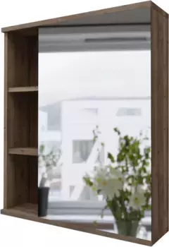 Зеркальный шкаф 60x70 см темный дуб Grossman Форта 2060032