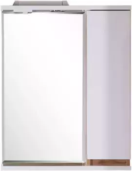 Зеркальный шкаф 60x74,4 см белый/дуб золотой R ASB-Mebel Марко