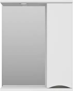 Зеркальный шкаф 60x74,5 см белый глянец R Misty Атлантик П-Атл-4060-010П