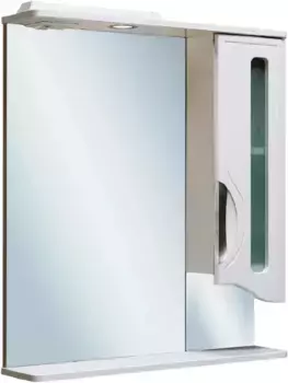 Зеркальный шкаф 60x80 см белый R Runo Толедо 00000001040