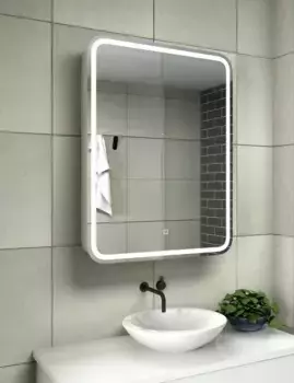 Зеркальный шкаф 60x80 см белый Relisan Angelica Гл000024694