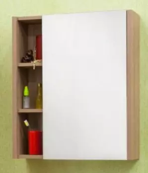 Зеркальный шкаф 61х82 см швейцарский вяз R Sanflor Мехико H0000001065