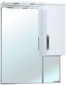 Зеркальный шкаф 65x100 см белый глянец R Bellezza Лагуна 4612110001011