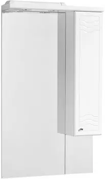 Зеркальный шкаф 65х110,3 см белый глянец R Акватон Домус 1A008202DO01R