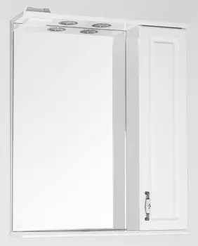 Зеркальный шкаф 65x83 см белый глянец Style Line Олеандр-2 ЛС-00000050