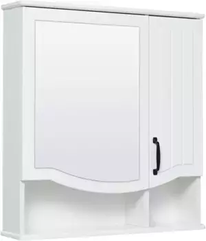 Зеркальный шкаф 65x75 см белый Runo Марсель 00-00001202