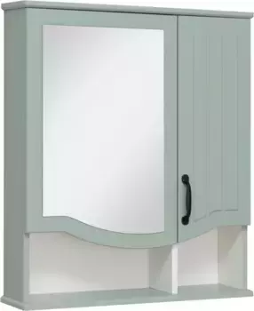 Зеркальный шкаф 65x75 см мятный Runo Марсель 00-00001219
