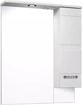 Зеркальный шкаф 65x80 см белый R Runo Турин УТ000002103