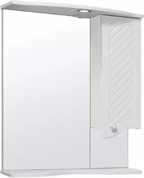 Зеркальный шкаф 65x80 см белый R Runo Милано УТ000002097