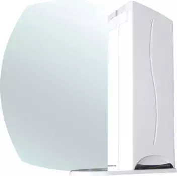 Зеркальный шкаф 66,5x82 см белый глянец R Bellezza Глория 4619510001016