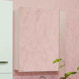 Зеркальный шкаф 68x78 см белый глянец L Sanflor Анкона C0000002156