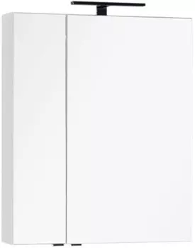 Зеркальный шкаф 69,8х85 см белый Aquanet Эвора 00184305