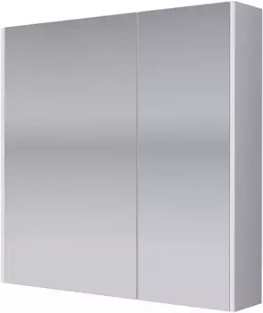 Зеркальный шкаф 70x70 см белый глянец L Dreja Prime 99.9305