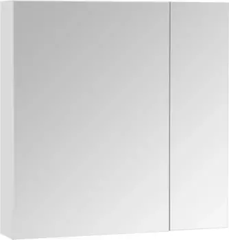 Зеркальный шкаф 70x70 см белый глянец Акватон Асти 1A263402AX010